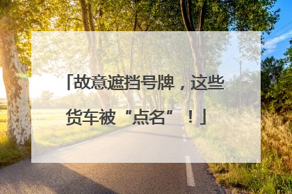 故意遮挡号牌，这些货车被“点名”！
