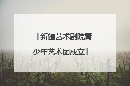 新疆艺术剧院青少年艺术团成立