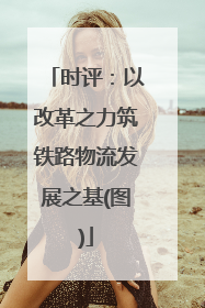 时评：以改革之力筑铁路物流发展之基(图)