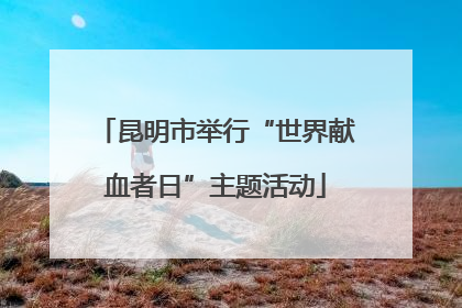 昆明市举行“世界献血者日”主题活动