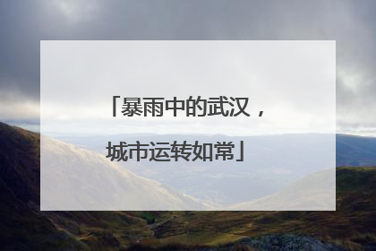 暴雨中的武汉，城市运转如常