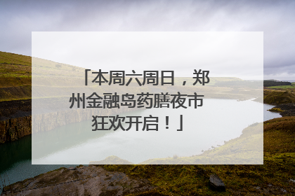 本周六周日，郑州金融岛药膳夜市狂欢开启！