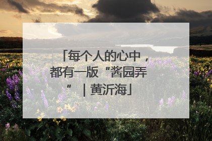 每个人的心中，都有一版“酱园弄”｜黄沂海