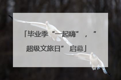 毕业季“一起嗨”，“超级文旅日” 启幕