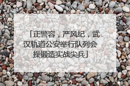 正警容，严风纪，武汉轨道公安举行队列会操锻造实战尖兵