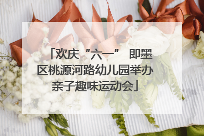欢庆“六一” 即墨区桃源河路幼儿园举办亲子趣味运动会
