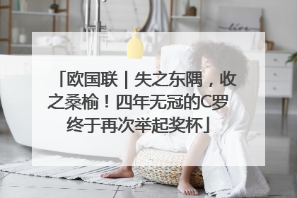 欧国联｜失之东隅，收之桑榆！四年无冠的C罗终于再次举起奖杯