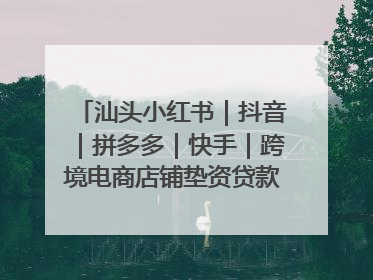 汕头小红书｜抖音｜拼多多｜快手｜跨境电商店铺垫资贷款企业-漫商易