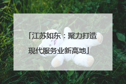 江苏如东：聚力打造现代服务业新高地