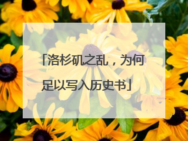 洛杉矶之乱，为何足以写入历史书
