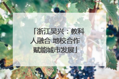 浙江吴兴：教科人融合 地校合作赋能城市发展