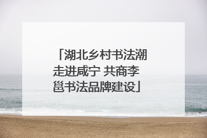 湖北乡村书法潮走进咸宁 共商李邕书法品牌建设