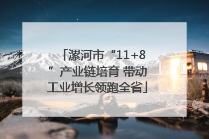 漯河市“11+8”产业链培育 带动工业增长领跑全省
