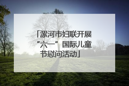 漯河市妇联开展“六一”国际儿童节慰问活动