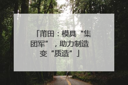 莆田：模具“集团军”，助力制造变“质造”
