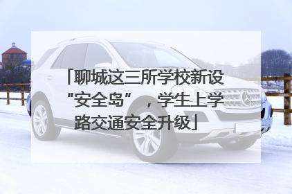 聊城这三所学校新设“安全岛”，学生上学路交通安全升级