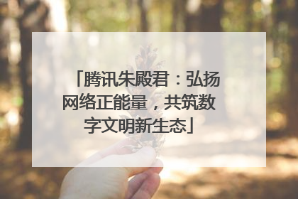 腾讯朱殿君：弘扬网络正能量，共筑数字文明新生态