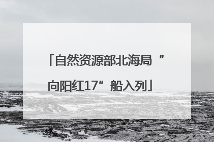 自然资源部北海局“向阳红17”船入列