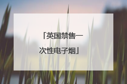 英国禁售一次性电子烟
