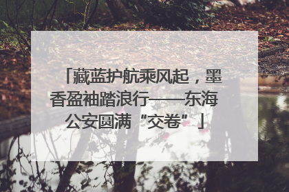 藏蓝护航乘风起，墨香盈袖踏浪行——东海公安圆满“交卷”