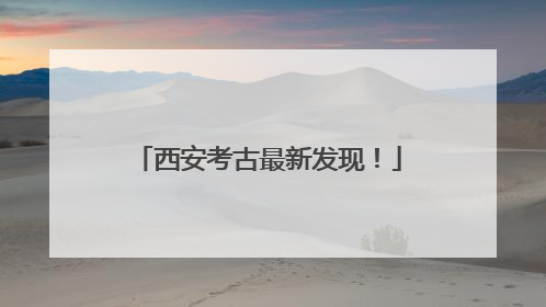西安考古最新发现！