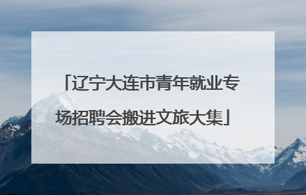 辽宁大连市青年就业专场招聘会搬进文旅大集
