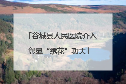 谷城县人民医院介入彰显“绣花”功夫