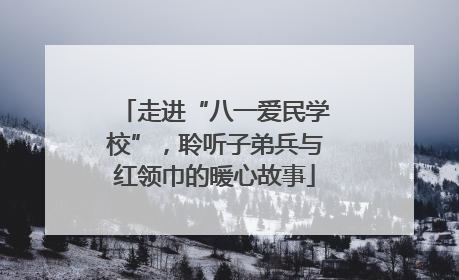 走进“八一爱民学校”，聆听子弟兵与红领巾的暖心故事
