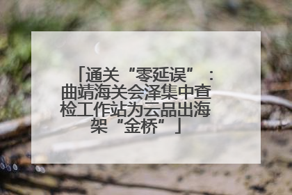 通关“零延误”：曲靖海关会泽集中查检工作站为云品出海架“金桥”