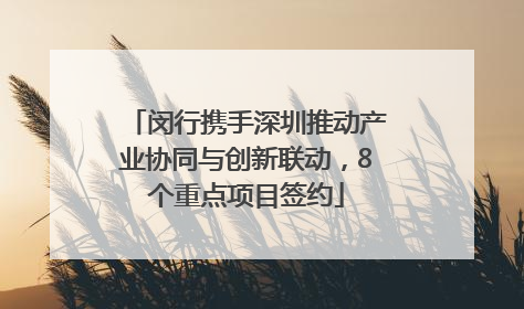 闵行携手深圳推动产业协同与创新联动，8个重点项目签约