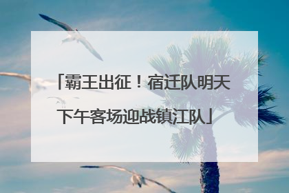霸王出征！宿迁队明天下午客场迎战镇江队
