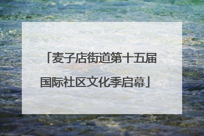 麦子店街道第十五届国际社区文化季启幕