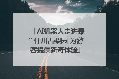 AI机器人走进皋兰什川古梨园 为游客提供新奇体验