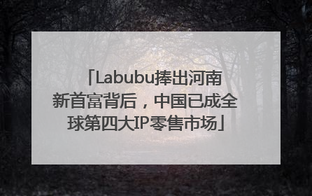 Labubu捧出河南新首富背后，中国已成全球第四大IP零售市场